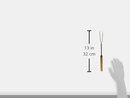 Coghlan's Telescoping Roasting Fork – Stainless Steel Skewers, Extends 12.5" to 34"