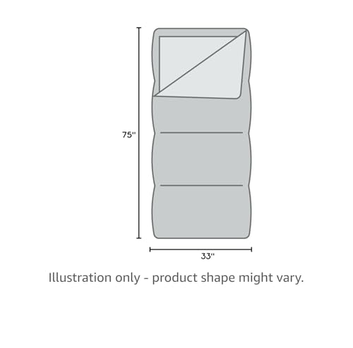 Coleman Brazos 20/30°F Adult Cool-Weather Sleeping Bag with No-Snag Zipper & Stuff Sack, Machine Washable