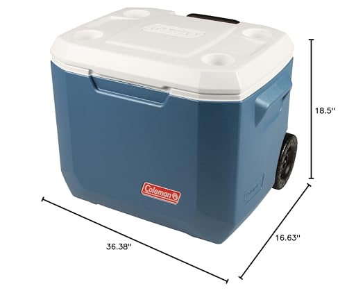 Coleman Xtreme 50qt Rolling Cooler with Wheels