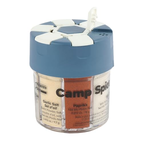 Coghlan’s Multi-Spice Shakers – Compact 6-in-1 Seasoning Containers