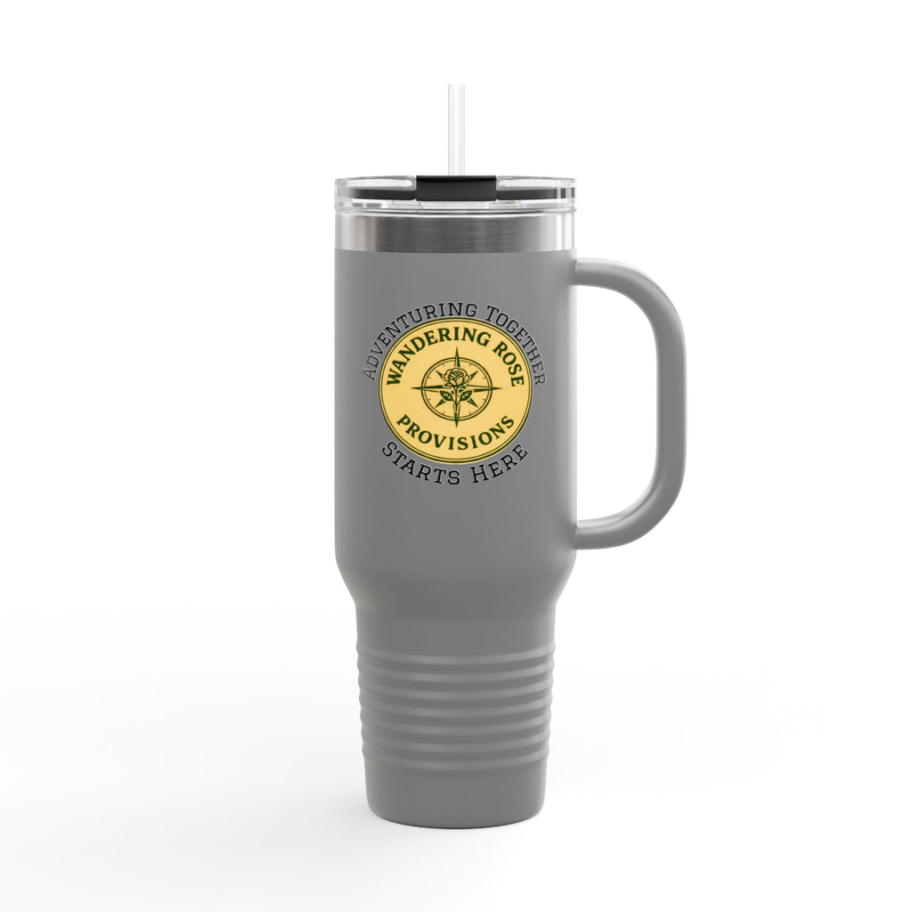 Insulated Wandering Rose Provisions Travel Mug, 40oz