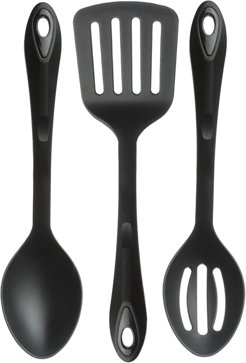 Coghlan's 3-Piece Nylon Utensil Set – Slotted Spoon, Spatula, and Serving Spoon – Heat-Resistant