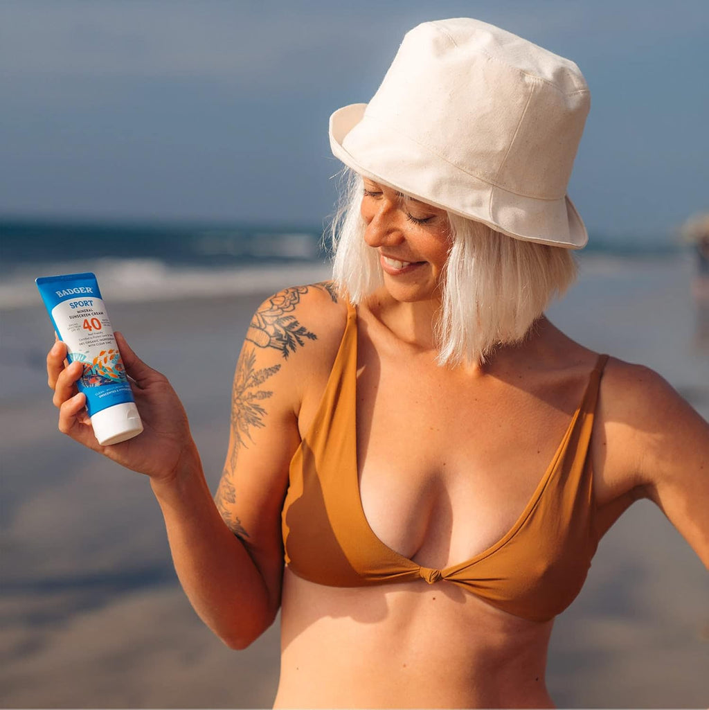 Badger Mineral Sunscreen & Bug Spray Combo - SPF 40 Reef Safe w/Zinc Oxide
