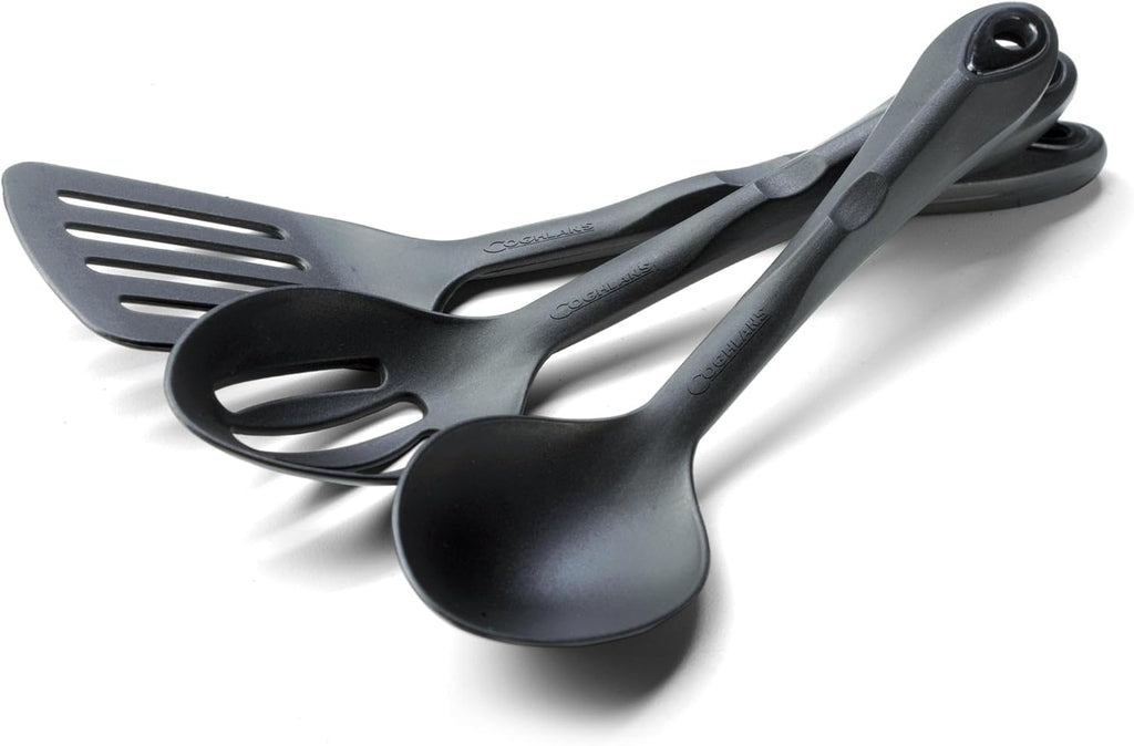 Coghlan's 3-Piece Nylon Utensil Set – Slotted Spoon, Spatula, and Serving Spoon – Heat-Resistant