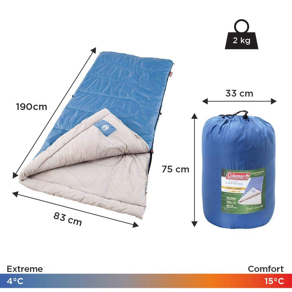 Coleman Sun Ridge 40°F Cool-Weather Sleeping Bag