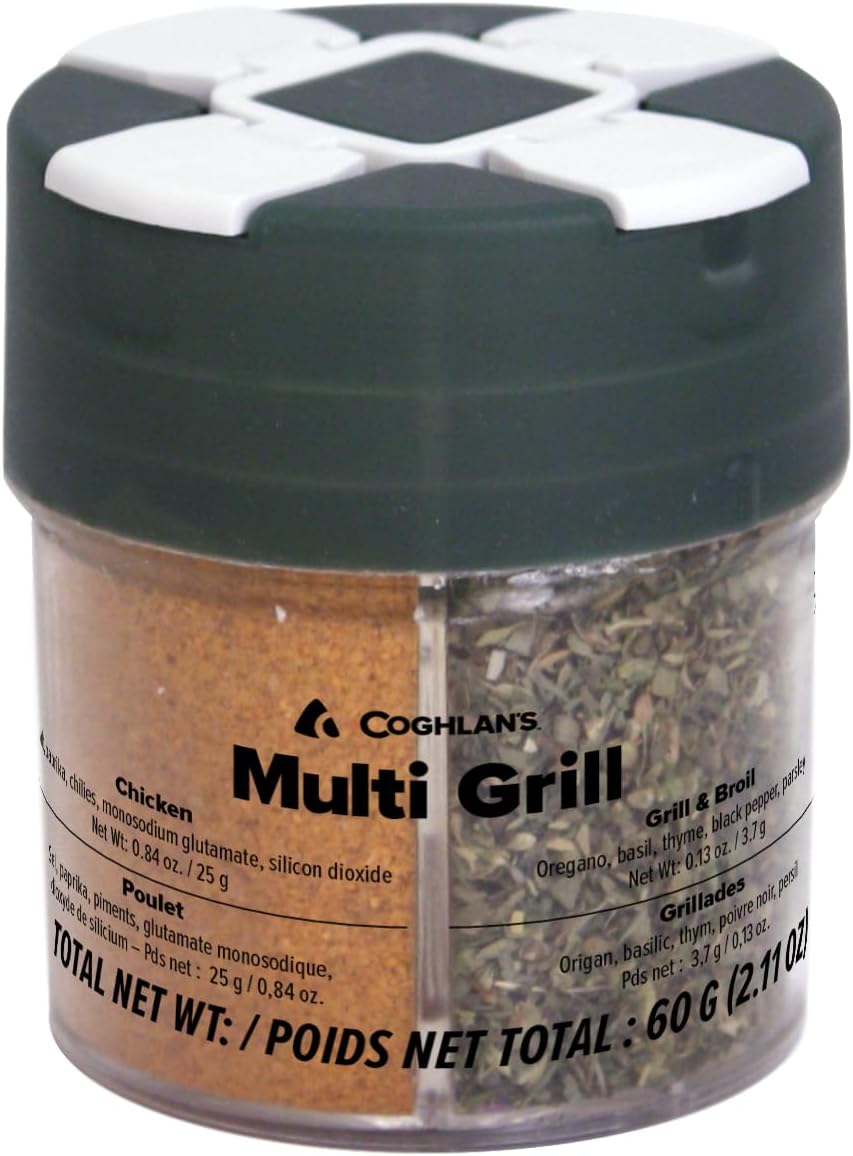 Coghlan's Multi-Grill Shaker – 4-in-1 Outdoor Spice Shaker