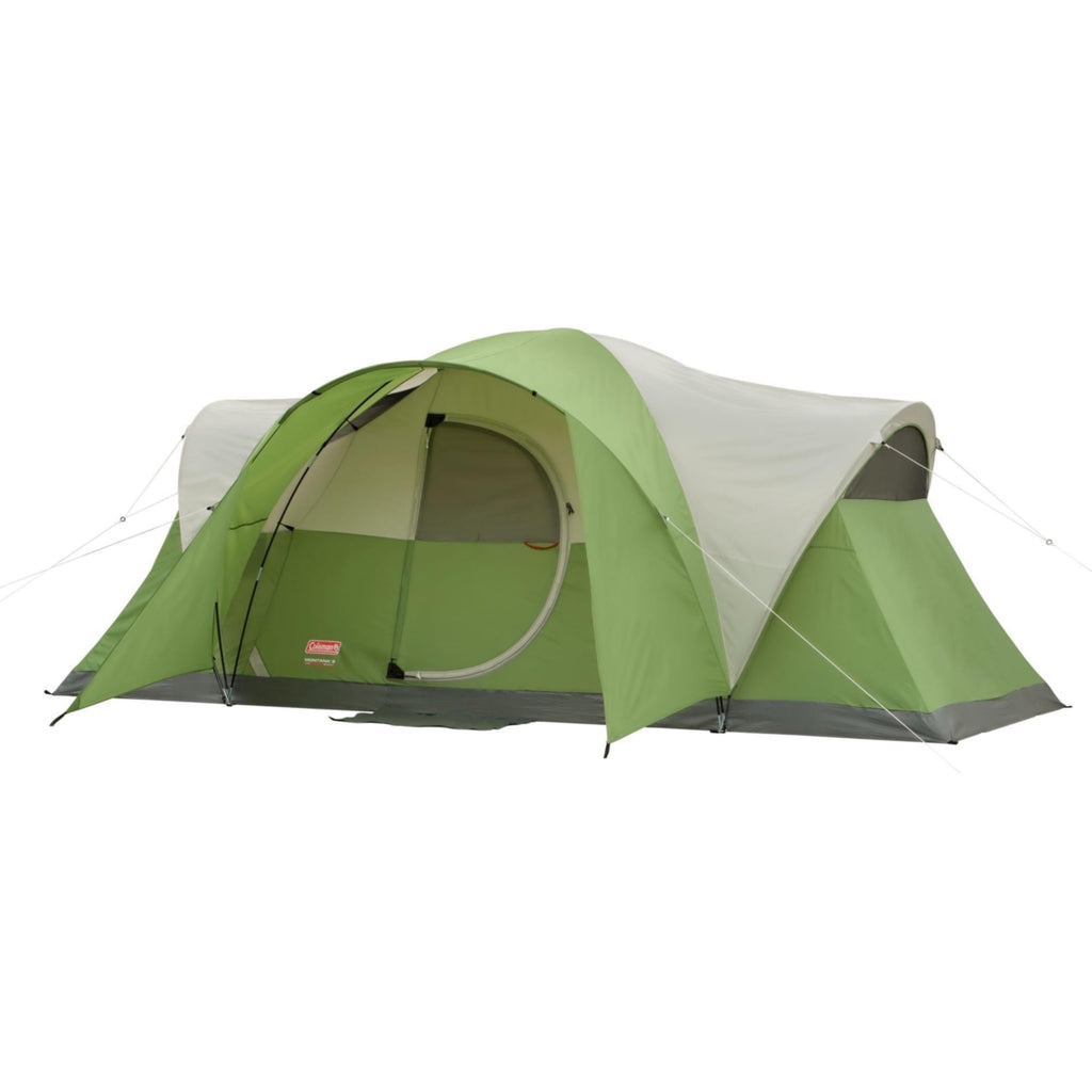 Coleman Montana 8-Person Camping Tent with Rainfly, Weatherproof Family Tent Sets Up in 15 Mins, Fits Multiple Airbeds