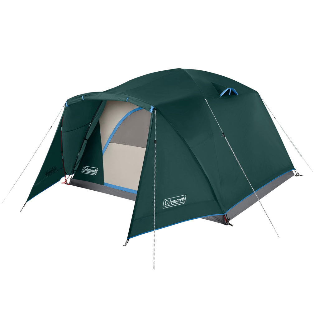 Coleman Skydome Tent with Full-Fly Weather Vestibule, Weatherproof 4/6 Person Tent Sets Up in 5 Minutes