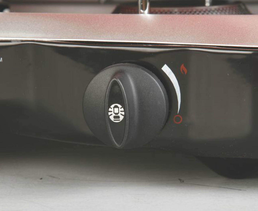 Coleman Triton 2-Burner Propane Stove, Portable Camping Cooktop with 2 Adjustable Burners & Wind Guards