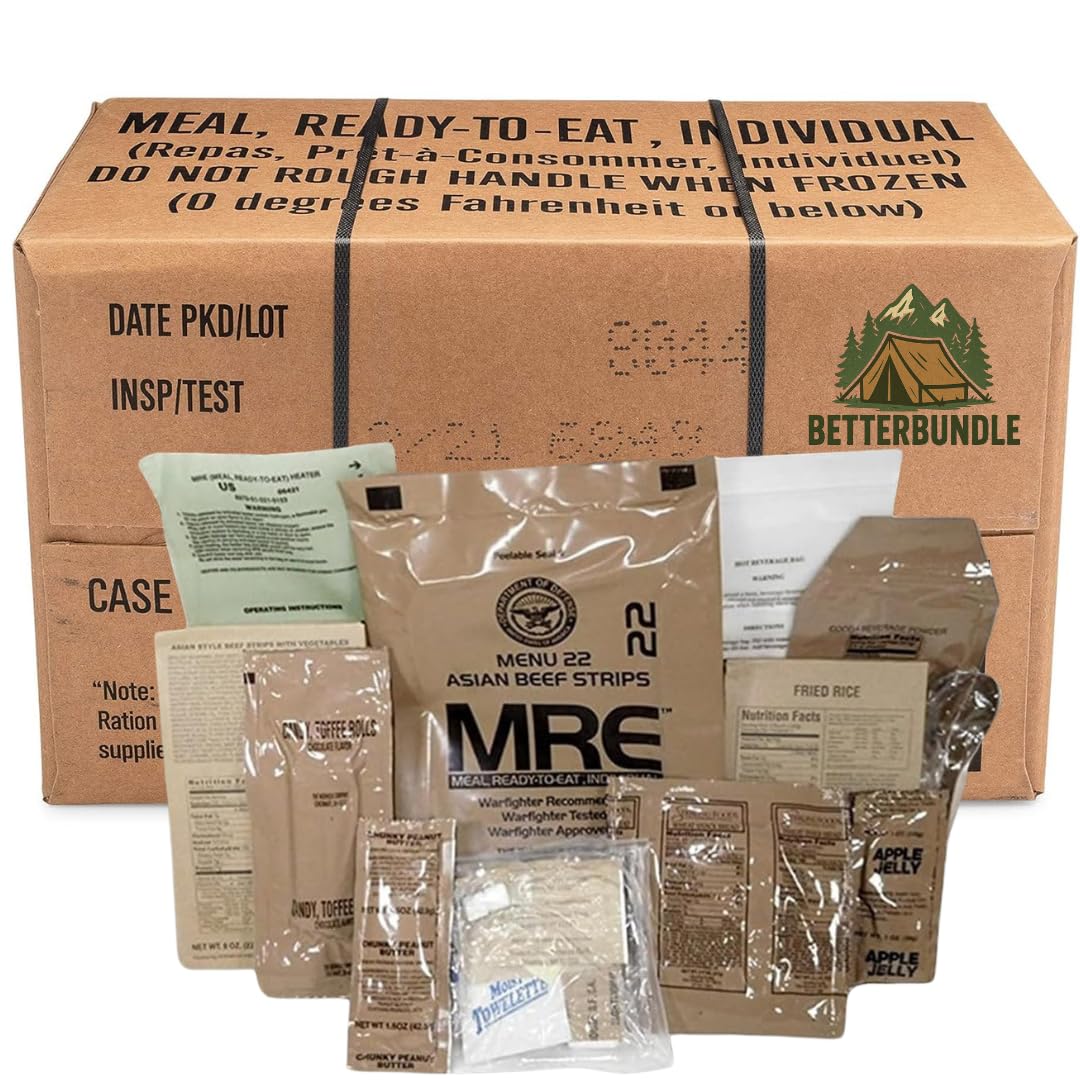 U.S. MRE Meals, Emergency Food Supply, Flameless Heater