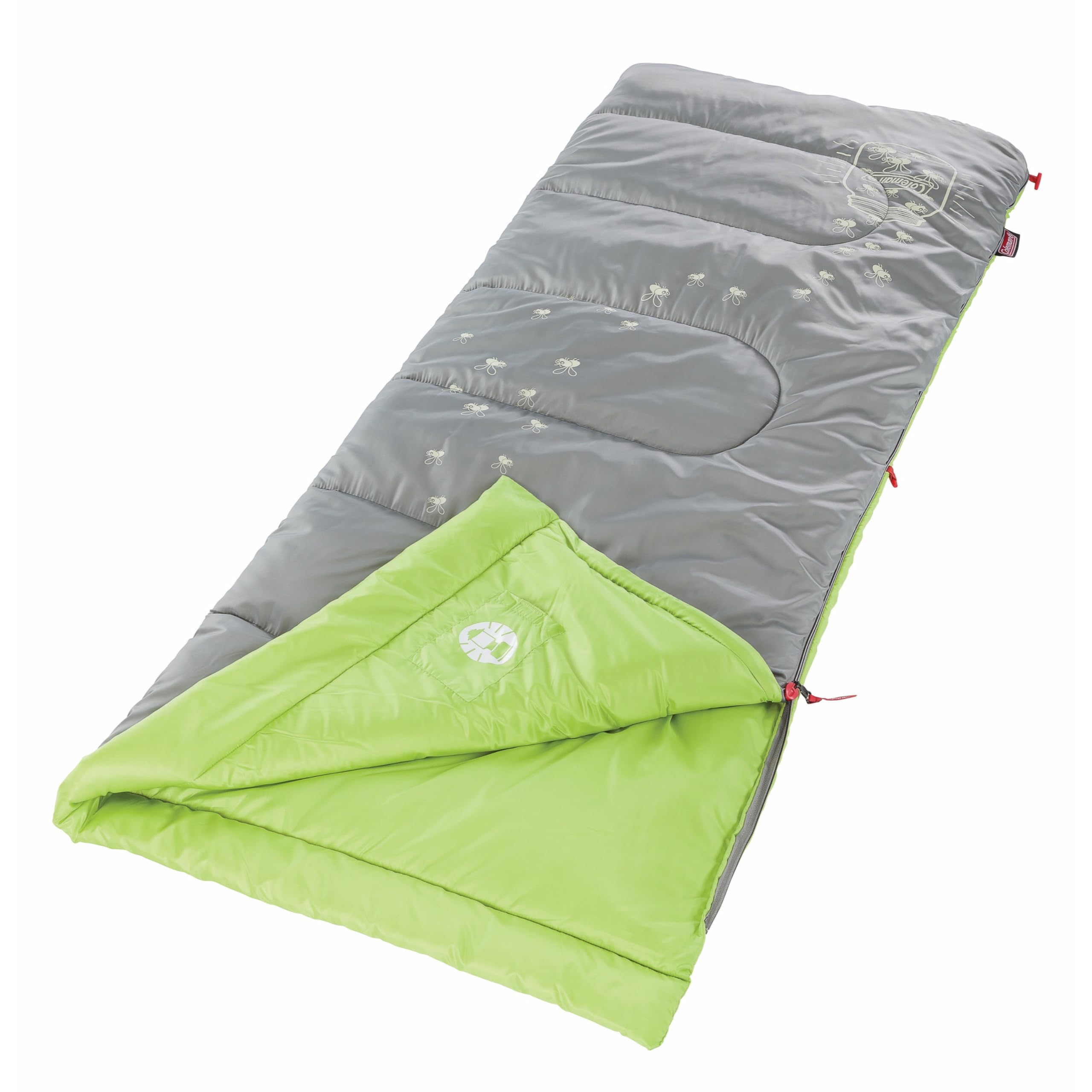 Coleman Kids 45°F Sleeping Bag for Children up to 5ft 5in Tall, Machine Washable