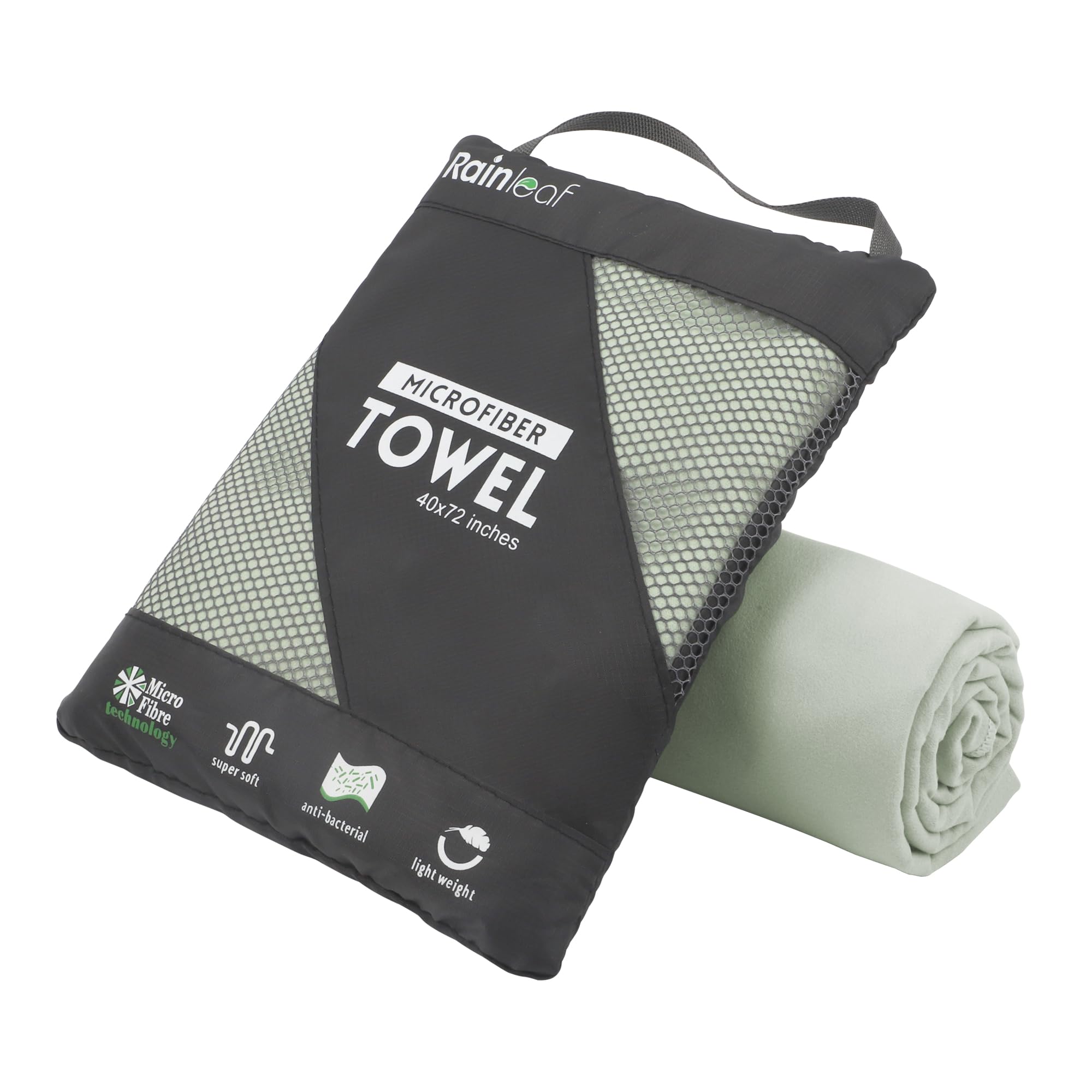 Rainleaf Microfiber Towel, Quick dry, Compact