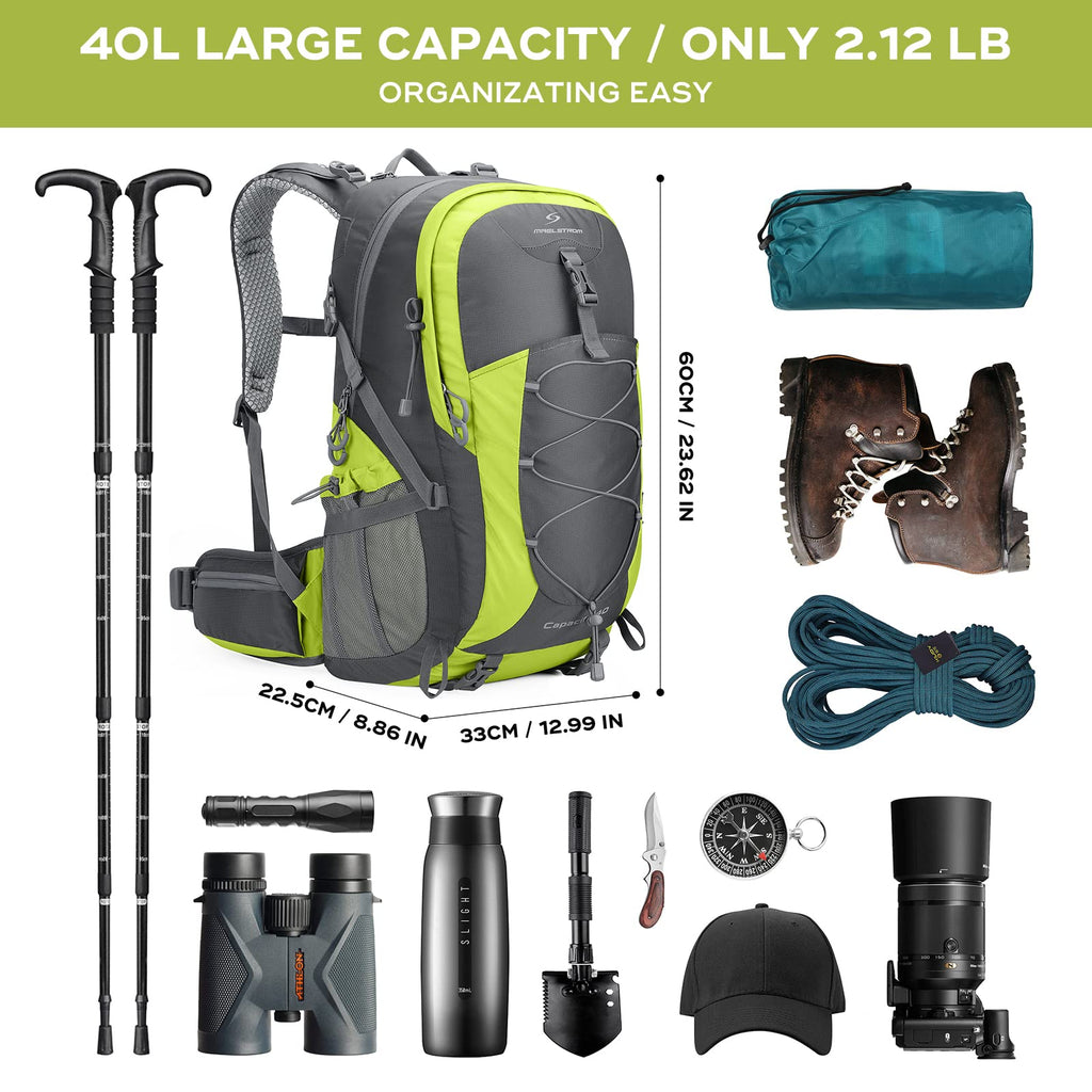 Waterproof Hiking Pack with Rain Cover