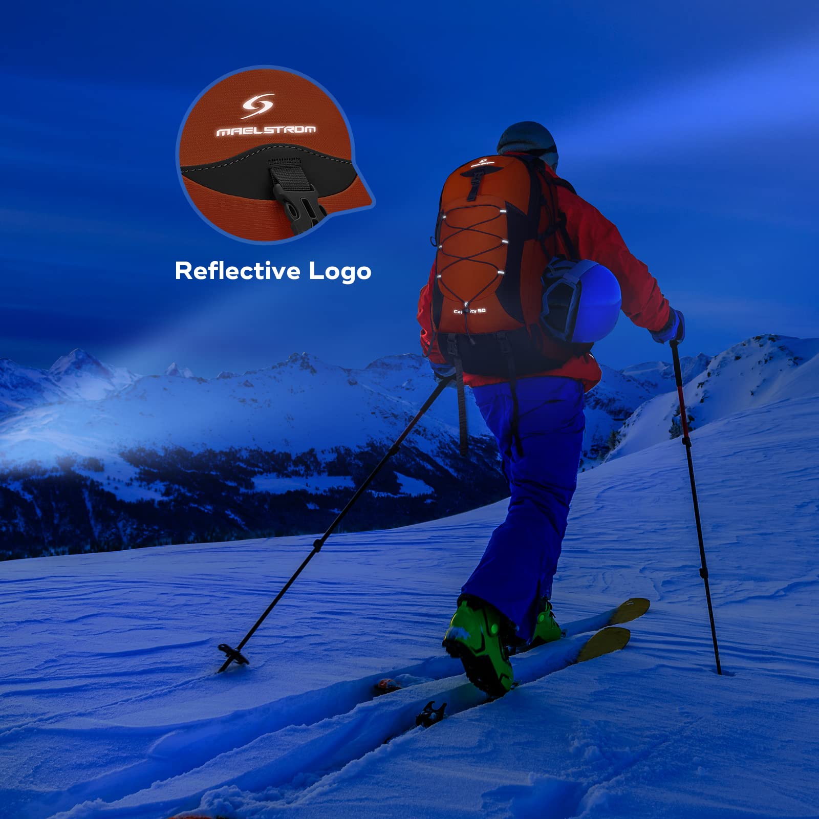 Waterproof Hiking Pack with Rain Cover