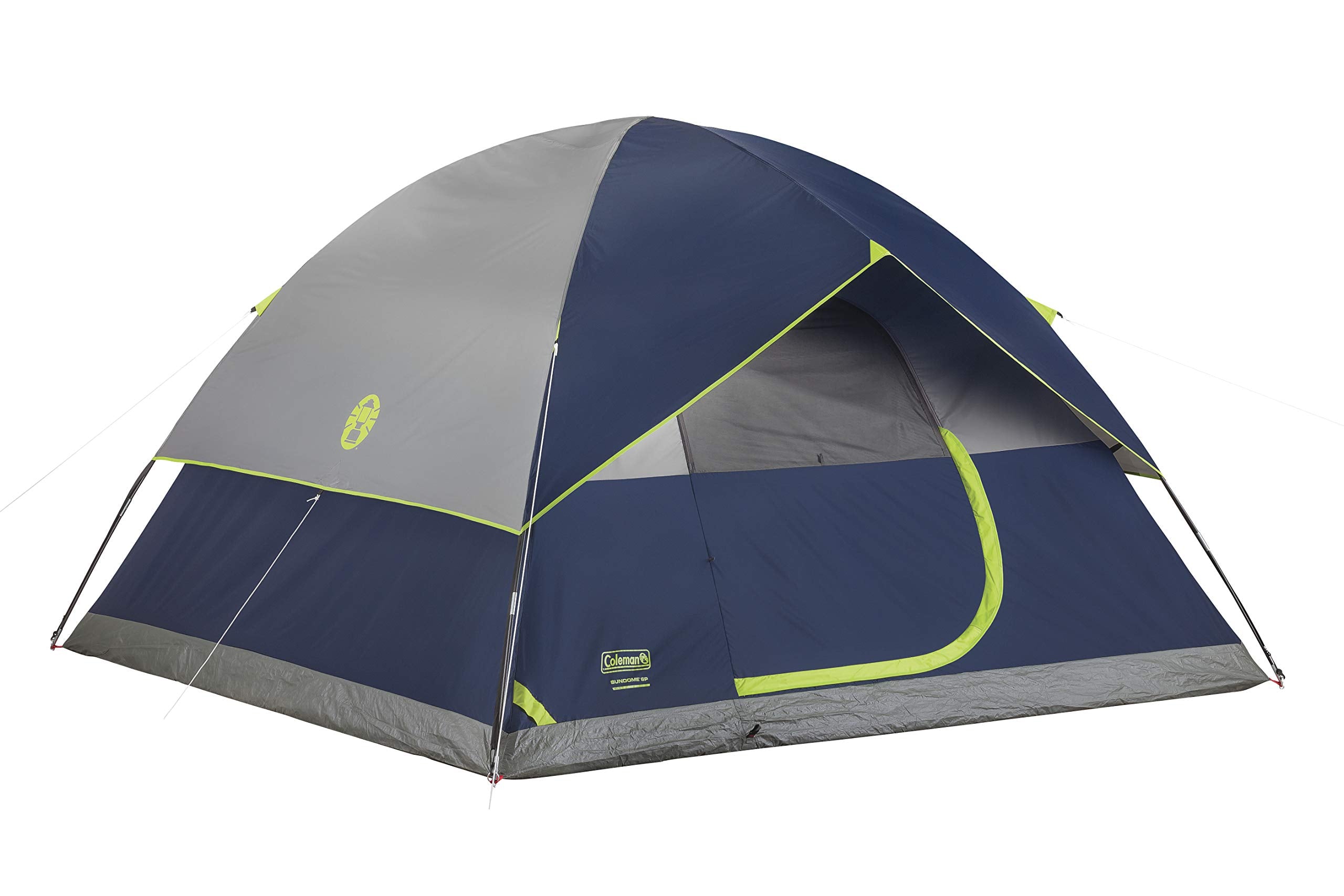 Coleman Sundome Camping Tent with Rainfly, 2/3/4/6 Person Tent Sets Up in 10 Mins, Weatherproof