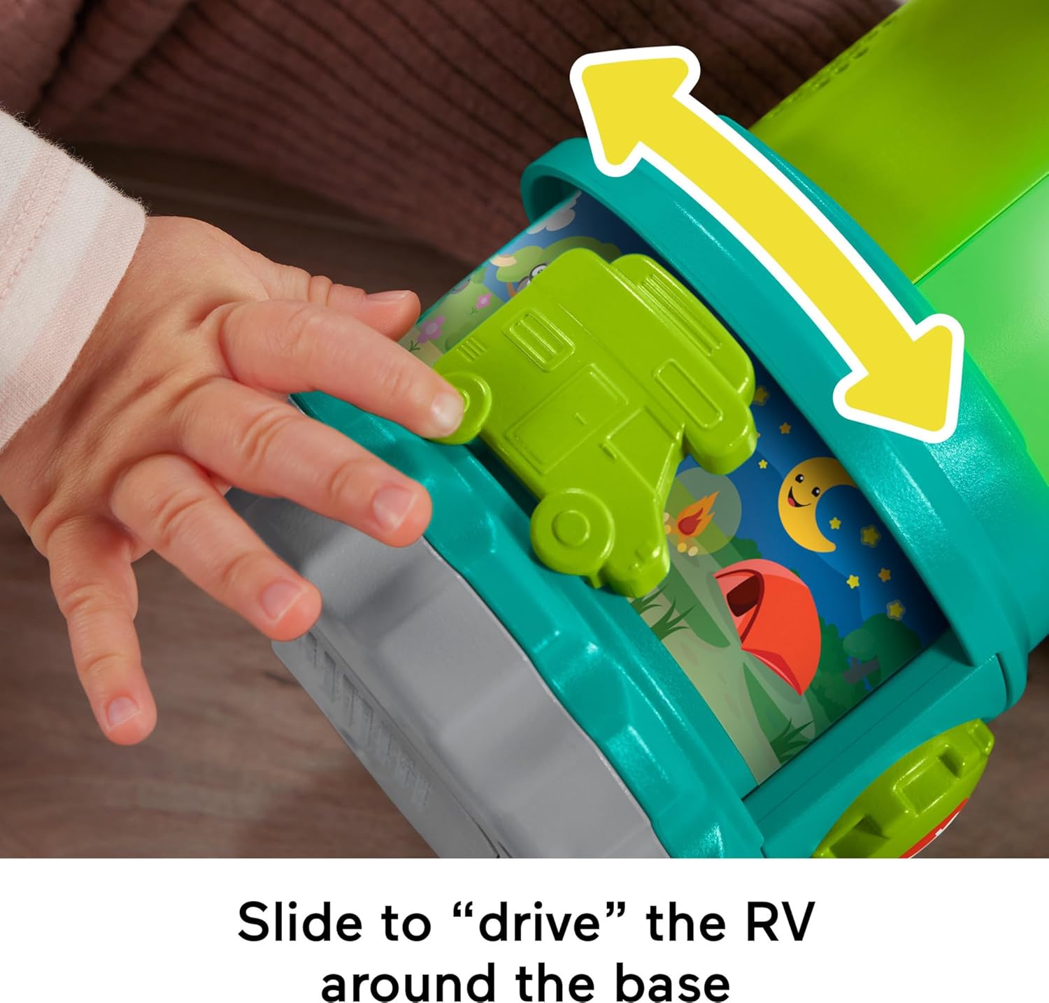 Fisher-Price Baby Learning Toy Laugh & Learn Camping Fun Lantern, Pretend Camping Gear with Lights & Music for Infants Ages 6+ Months