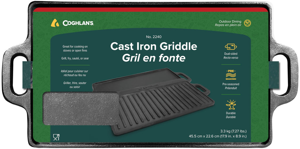 Coghlan's Camp Griddle, Lightweight Aluminum, 16.5 x 10" size