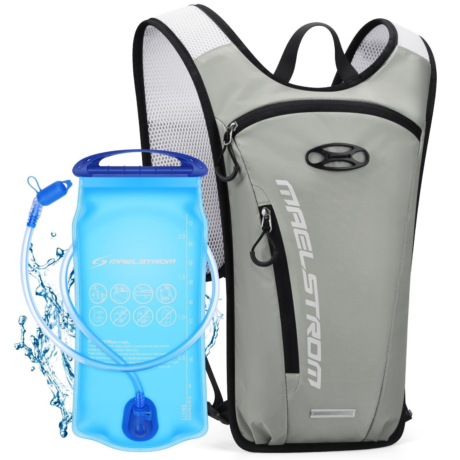 Hydration Vest,  Hiking Backpack with 2L Water Bladder