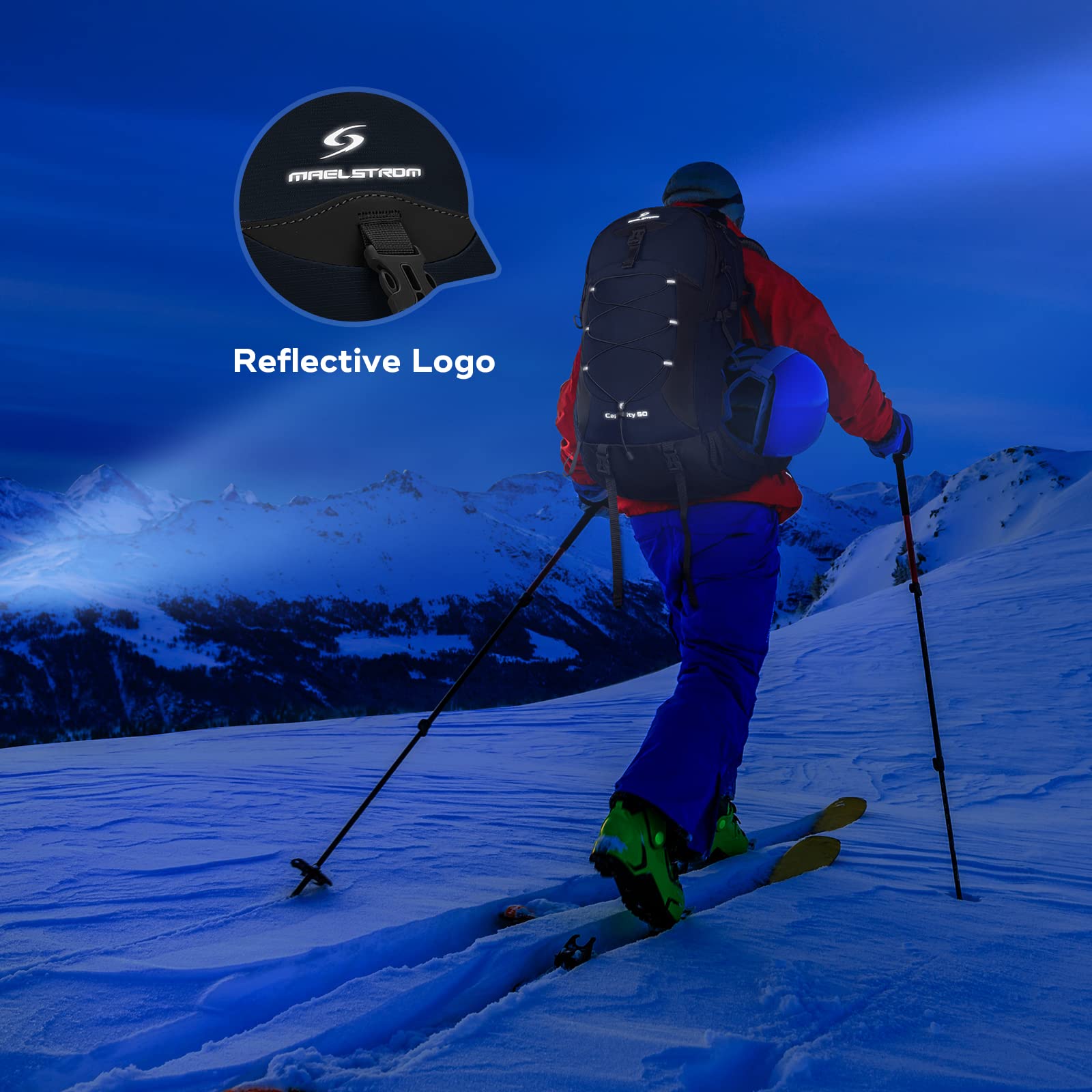 Waterproof Hiking Pack with Rain Cover