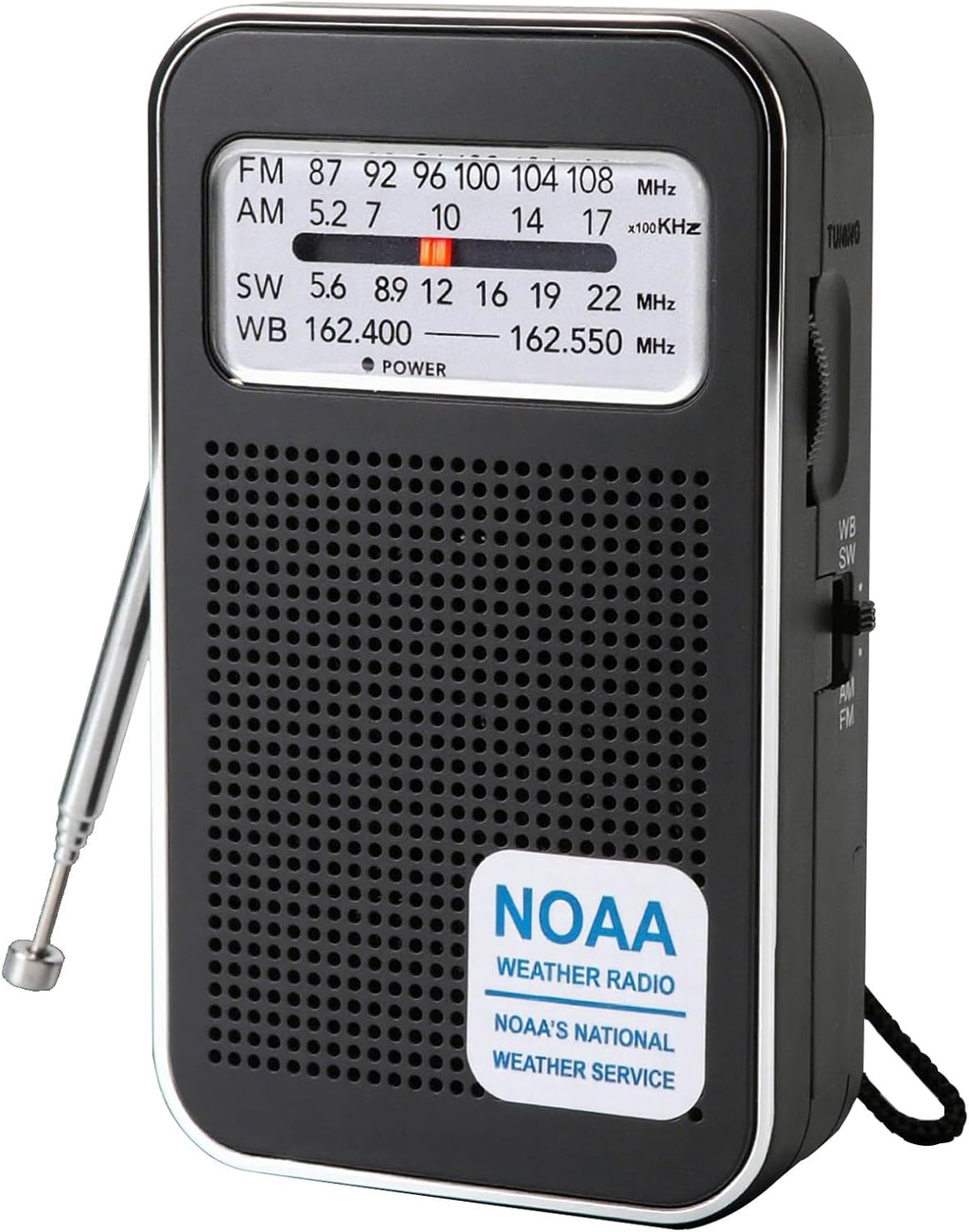 Portable Battery Operated Transistor Radios, NOAA Weather Emergency Radio