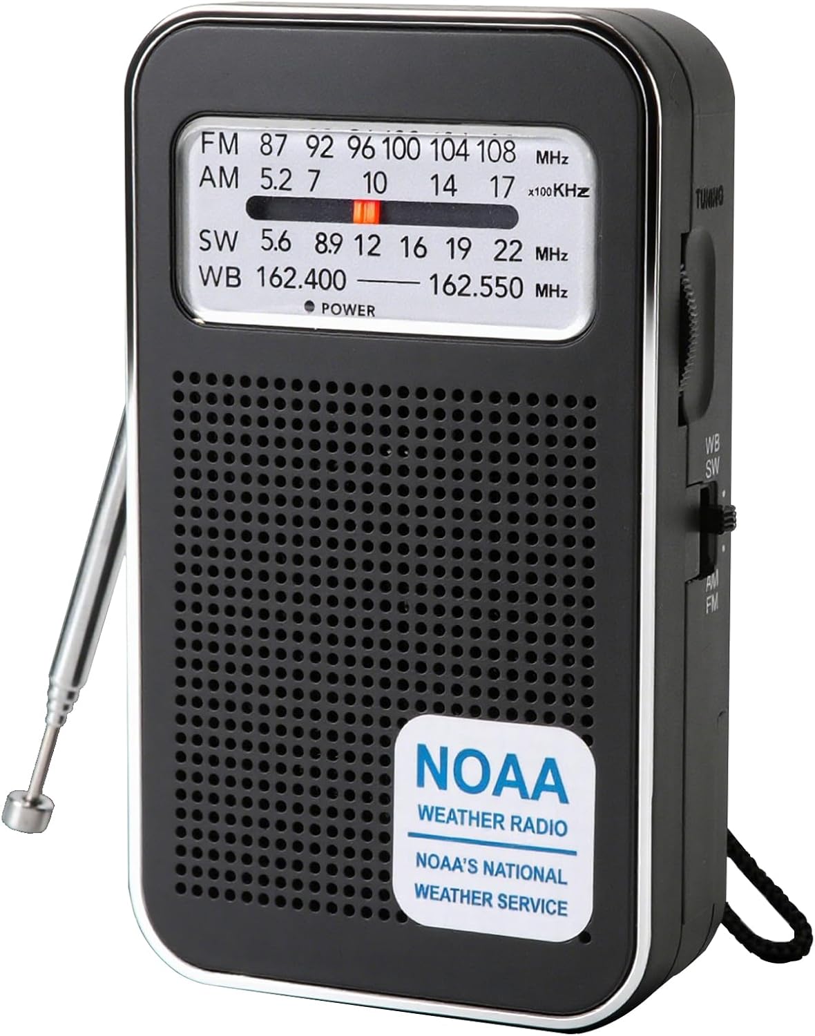 Portable Battery Operated Transistor Radios, NOAA Weather Emergency Radio