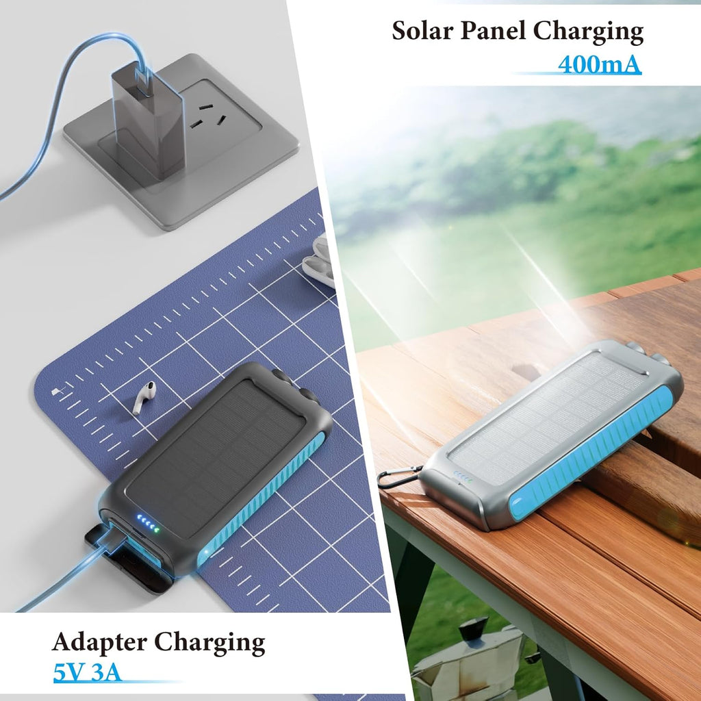 Solar Charger Power Bank 15W Waterproof