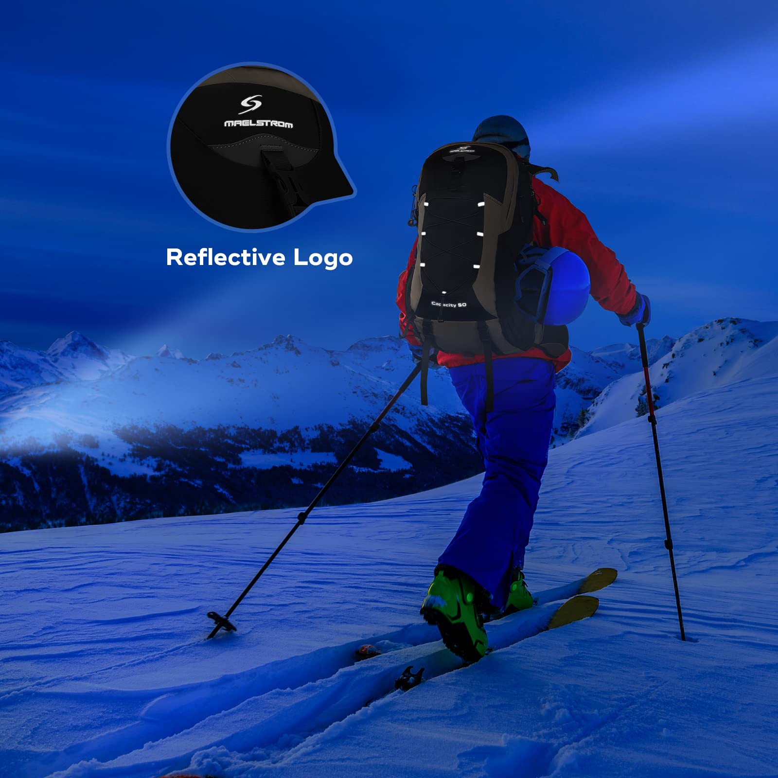 Waterproof Hiking Pack with Rain Cover