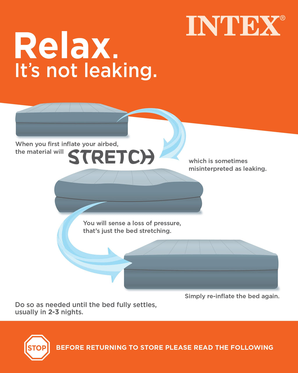 Intex 64758E Air Mattress: 600lb Weight Capacity, Pump Sold Separately