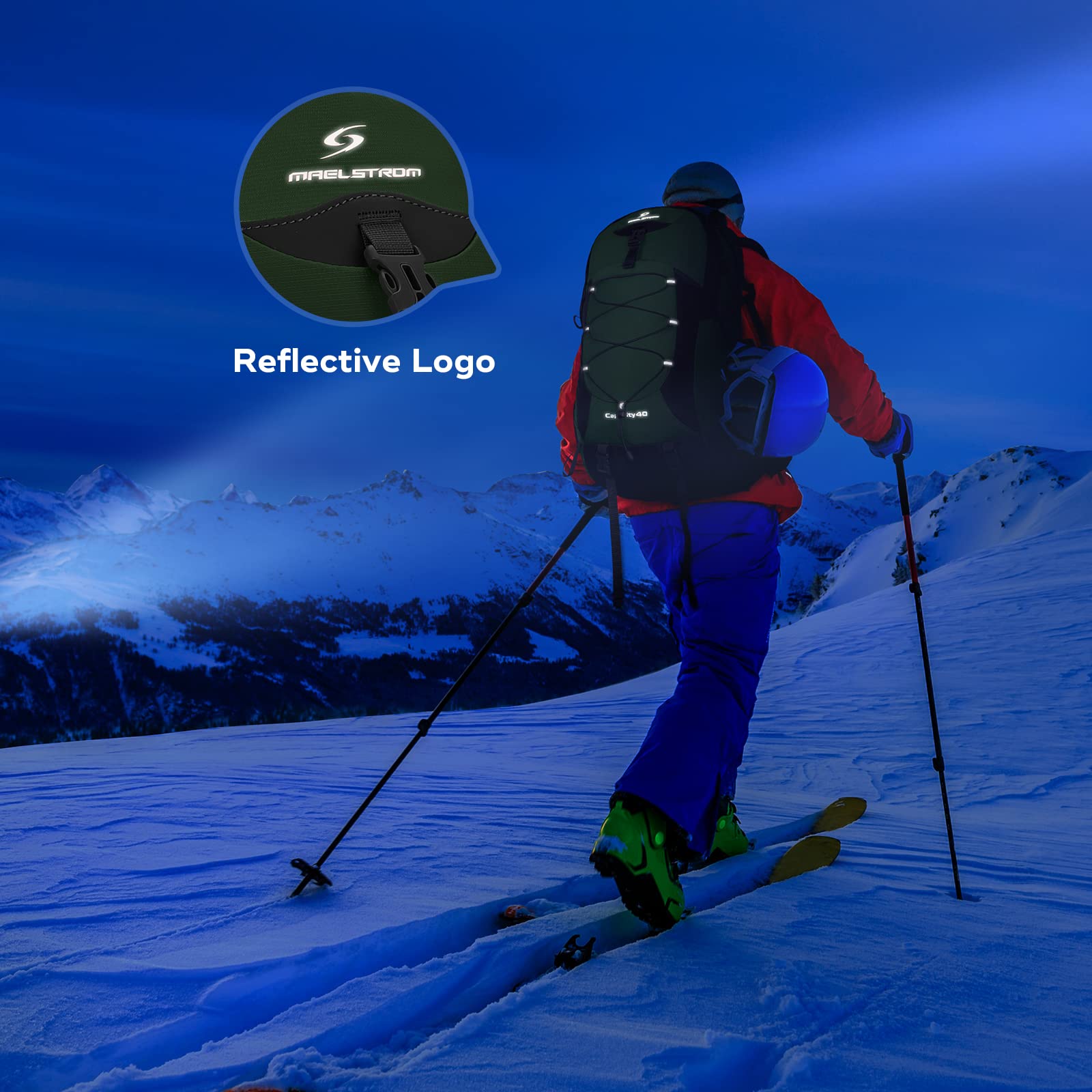 Waterproof Hiking Pack with Rain Cover