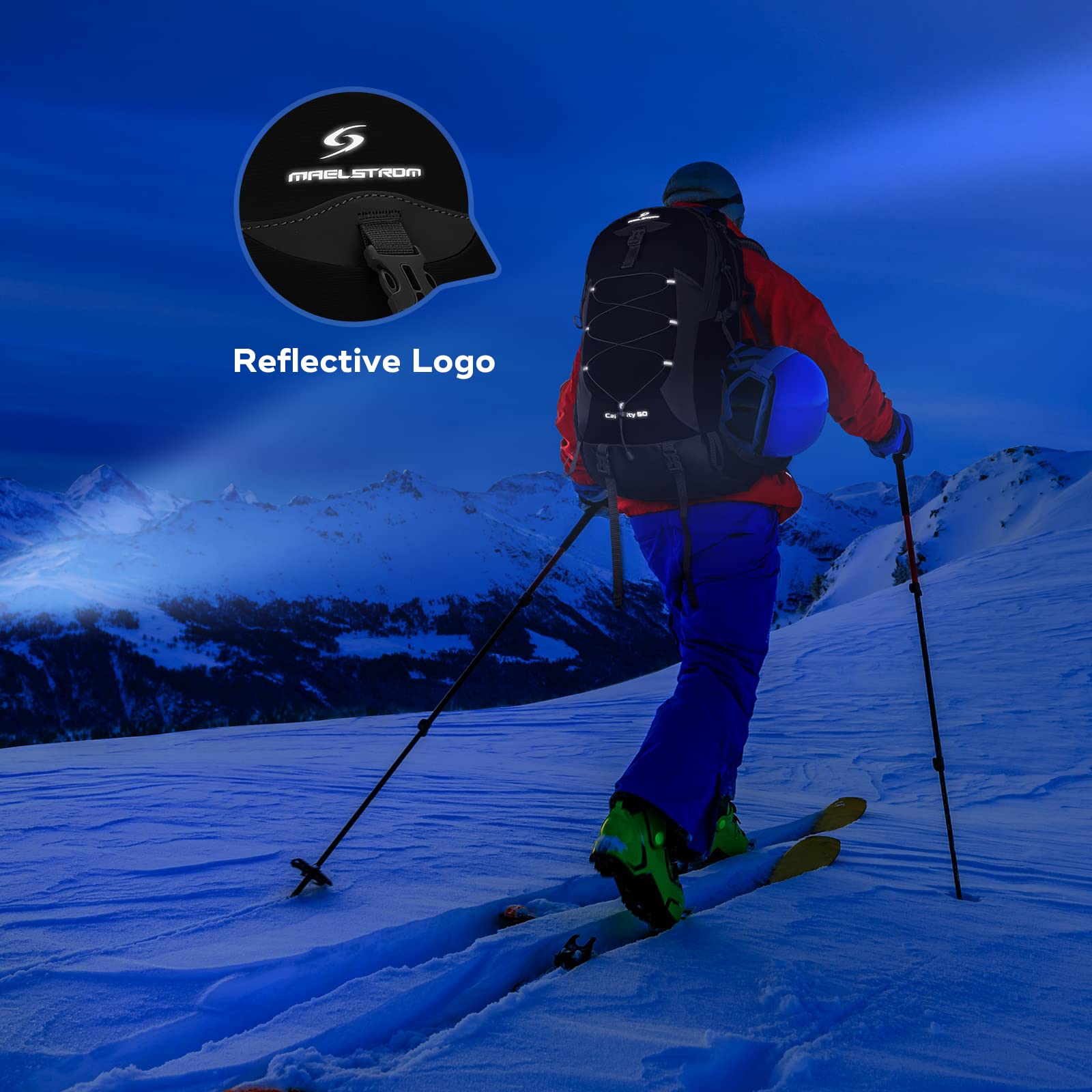 Waterproof Hiking Pack with Rain Cover