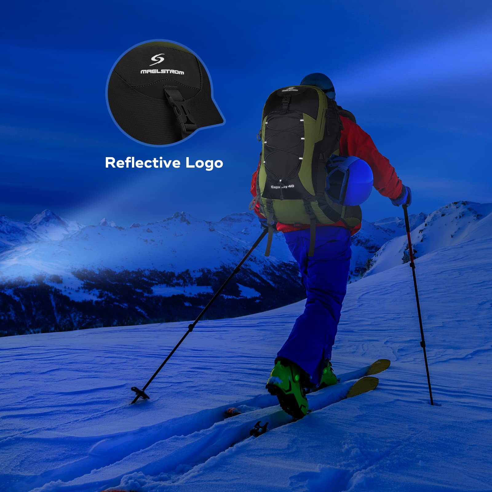 Waterproof Hiking Pack with Rain Cover