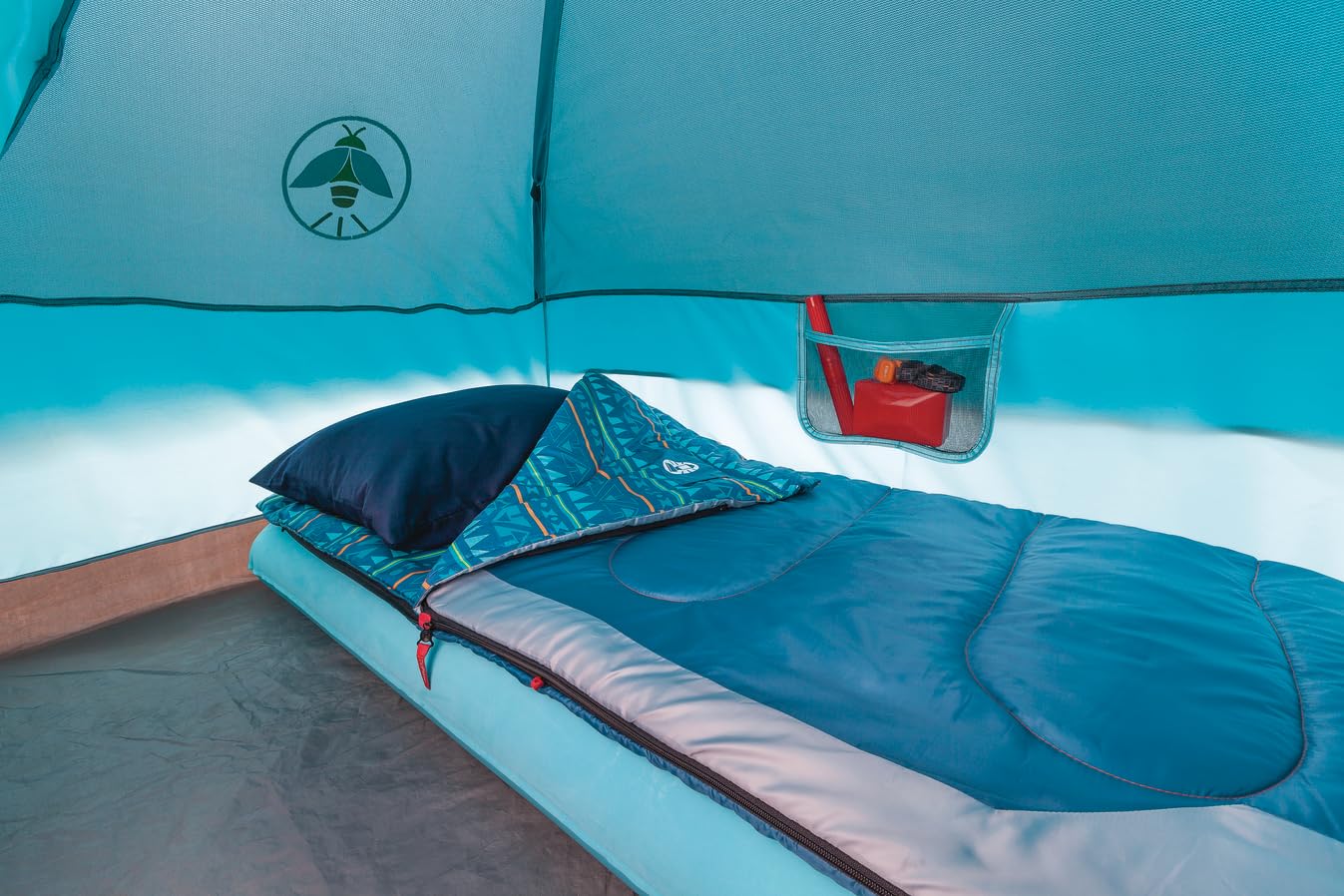 Coleman Kids Wonder Lake Tent with Rainfly, Sets Up in About 10 Minutes, 2-Person Glow-in-The-Dark Tent