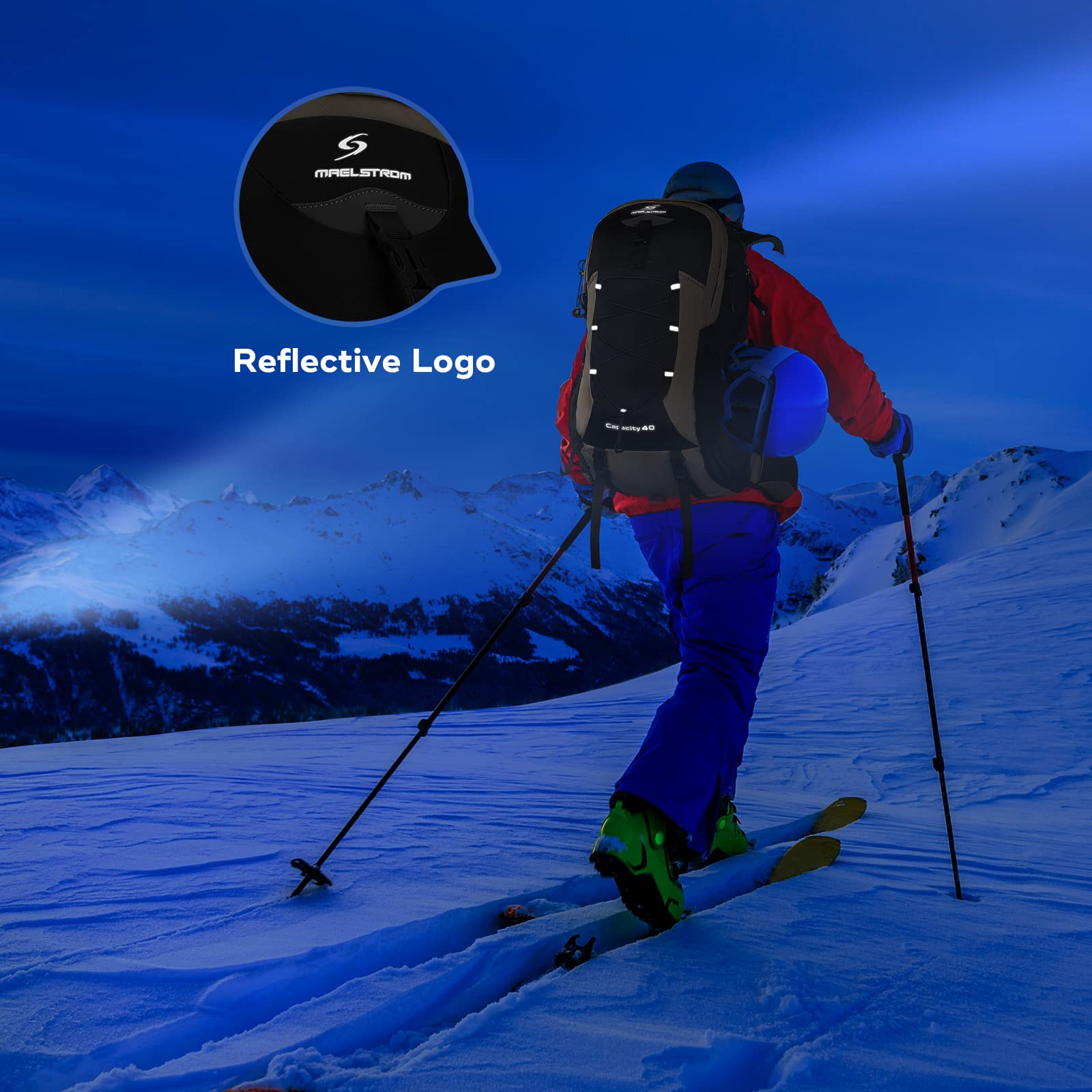 Waterproof Hiking Pack with Rain Cover