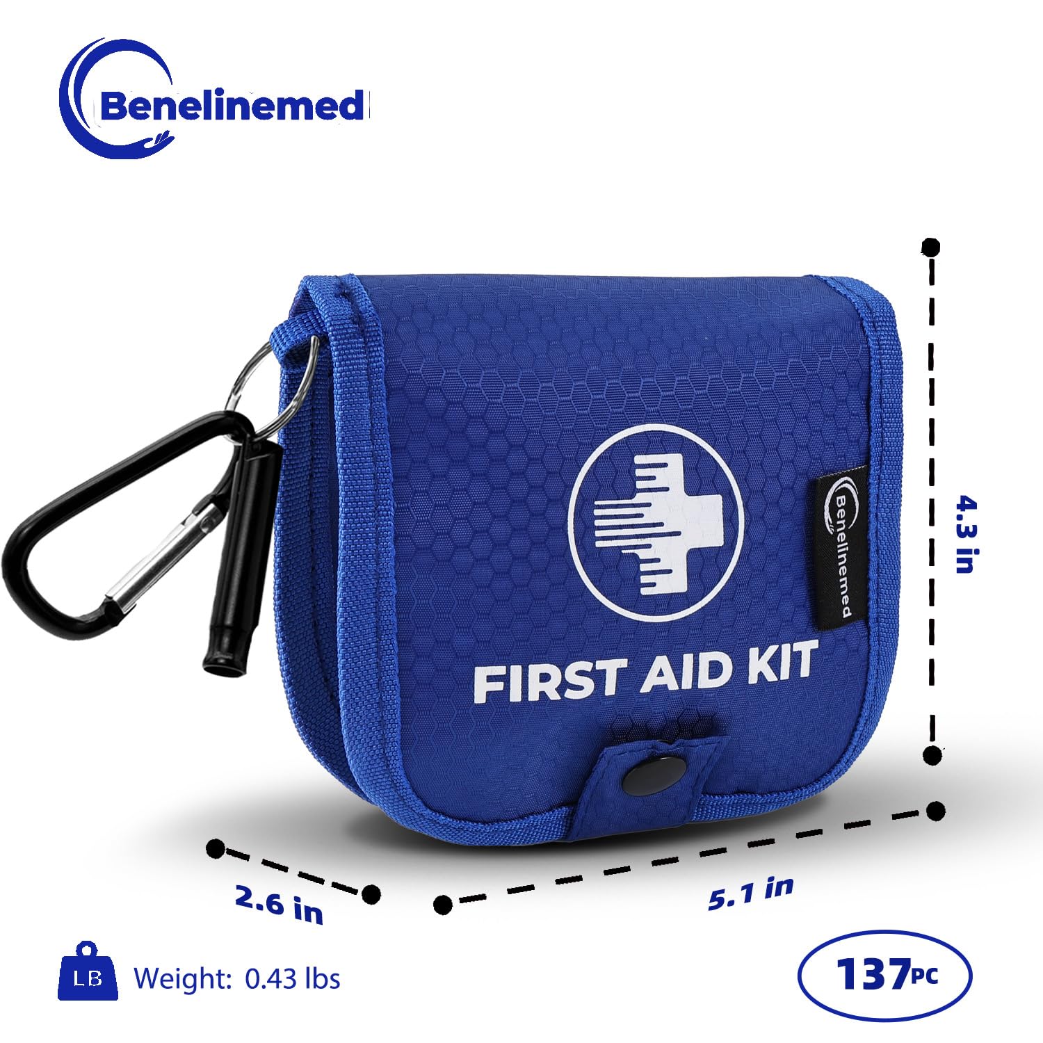 Mini First Aid Kit - 137 Piece Small Emergency Medical Kit