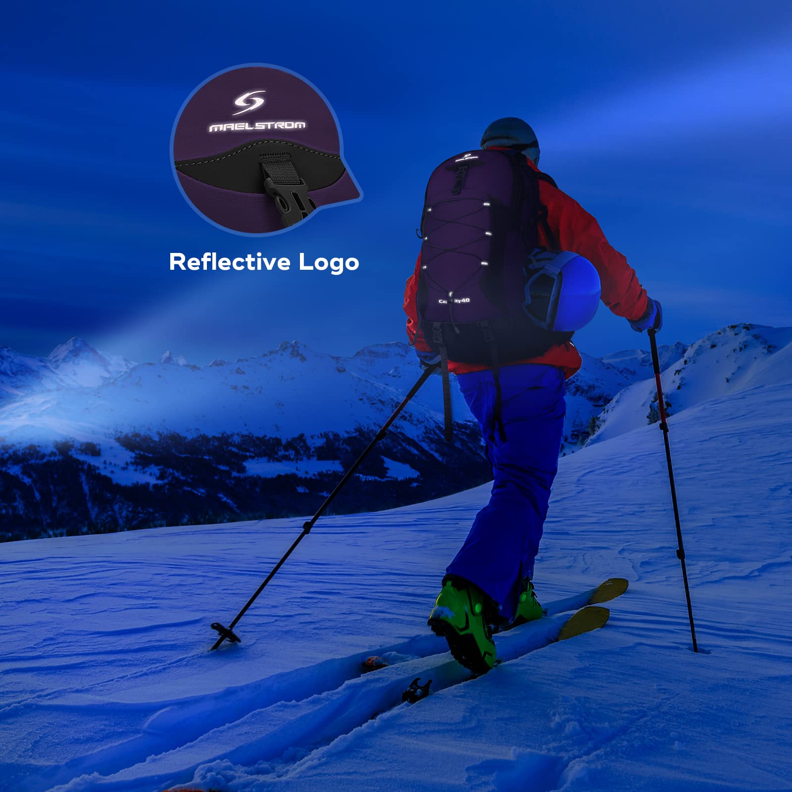 Waterproof Hiking Pack with Rain Cover