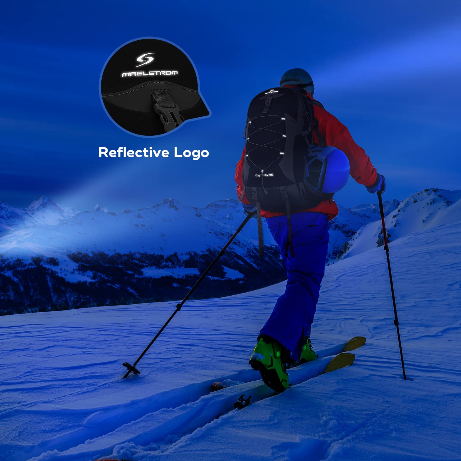 Waterproof Hiking Pack with Rain Cover