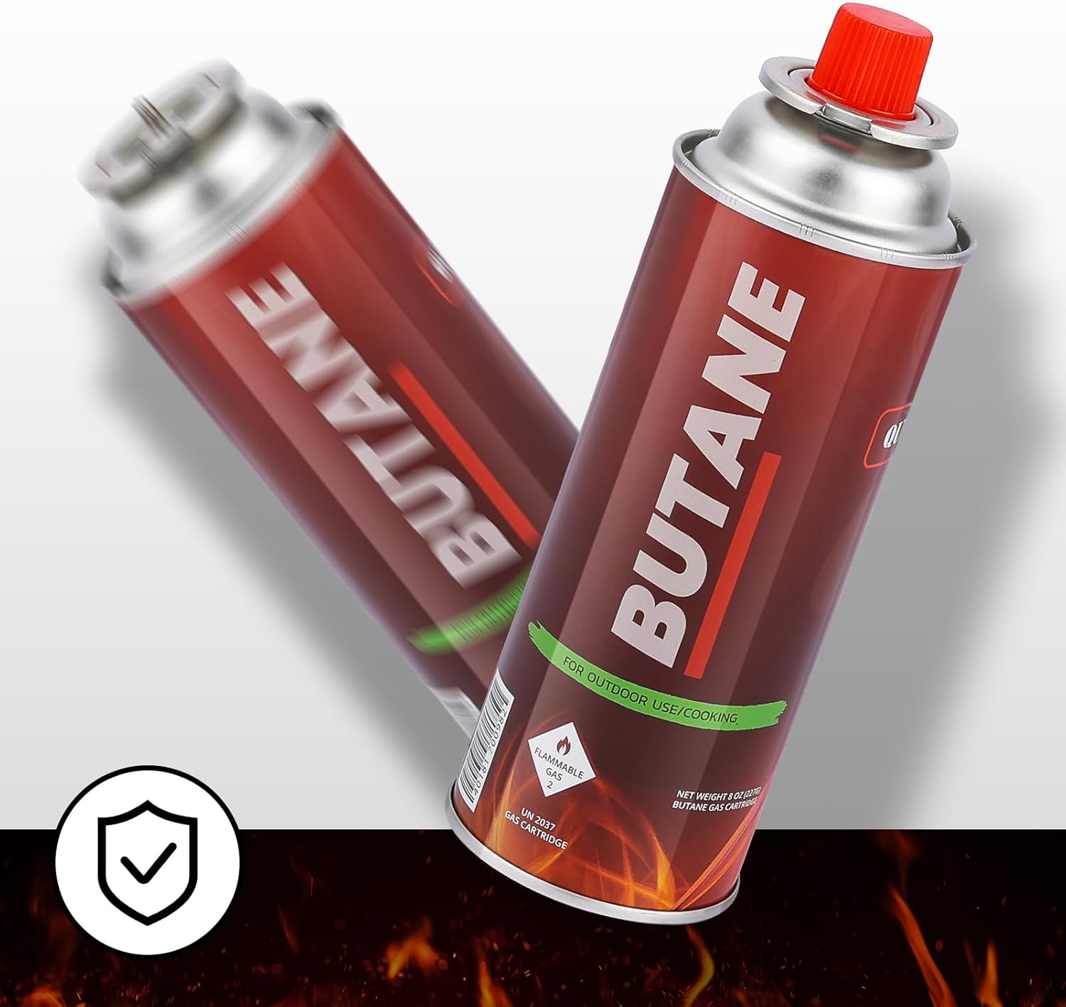 Pack of 4 Butane Fuel Cylinders for Portable Stove