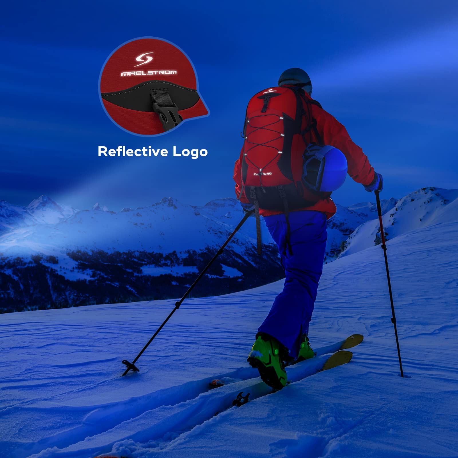 Waterproof Hiking Pack with Rain Cover