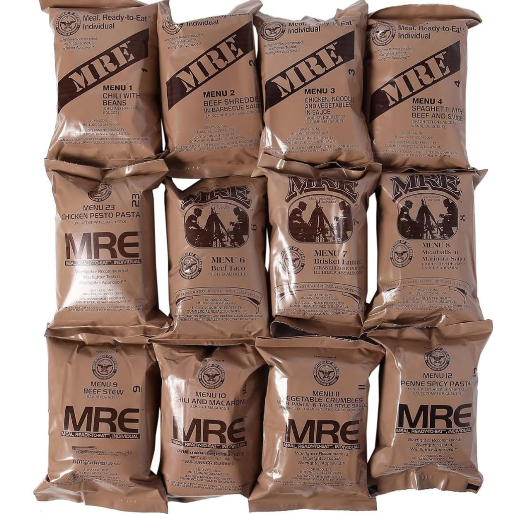 U.S. MRE Meals, Emergency Food Supply, Flameless Heater