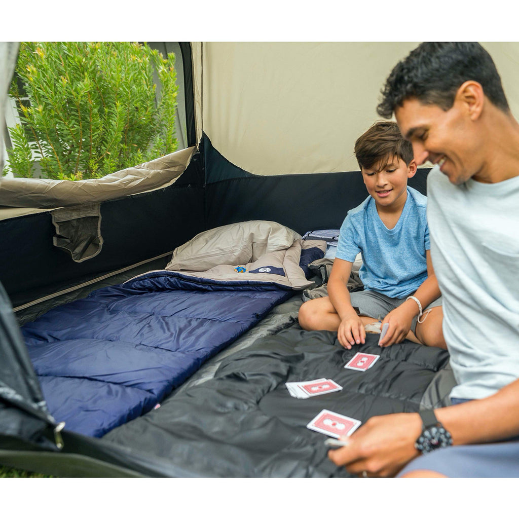 Coleman Brazos 20/30°F Adult Cool-Weather Sleeping Bag with No-Snag Zipper & Stuff Sack, Machine Washable