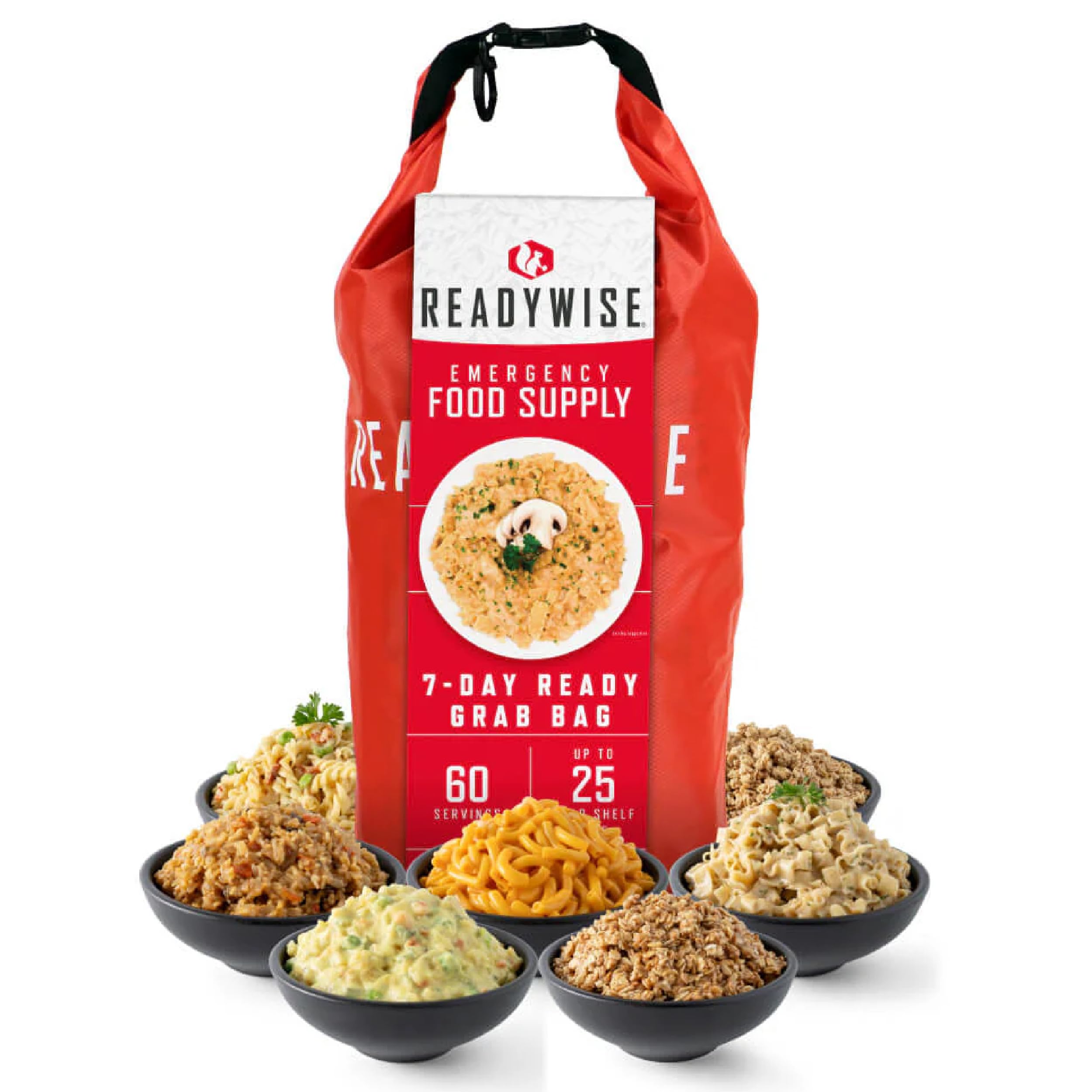 ReadyWise 7 Day Emergency Food Supply – 60 Servings Grab Bag