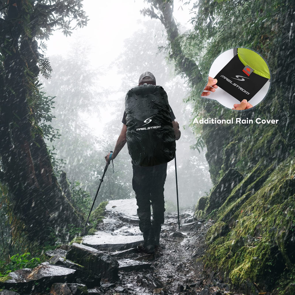 Waterproof Hiking Pack with Rain Cover
