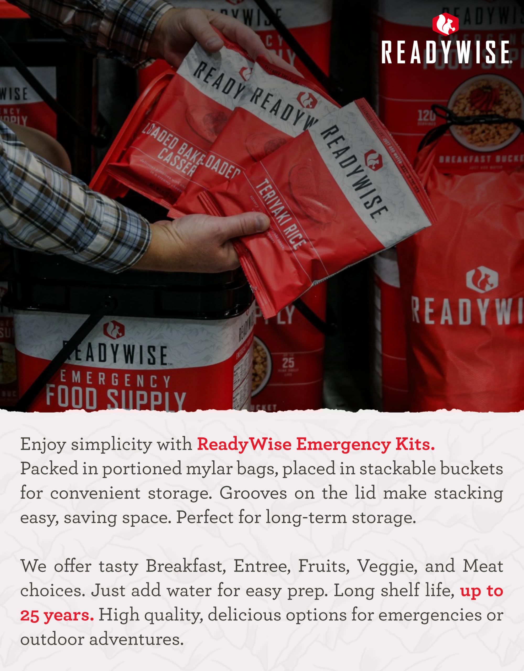 ReadyWise Emergency Survival Gear – Tactical Military Backpack, Camping Essentials Bug Out Bag & Survival Kit