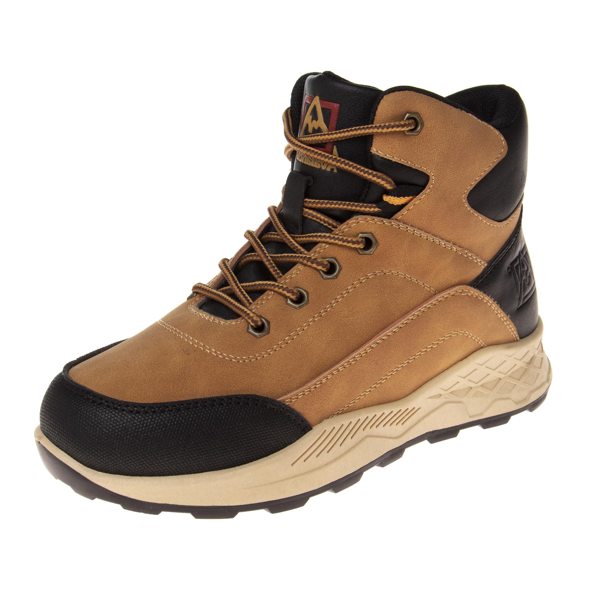 Big Kids Water Resistant Hiking Boots Size 1-7