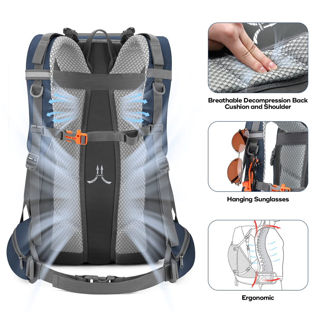 Waterproof Hiking Pack with Rain Cover