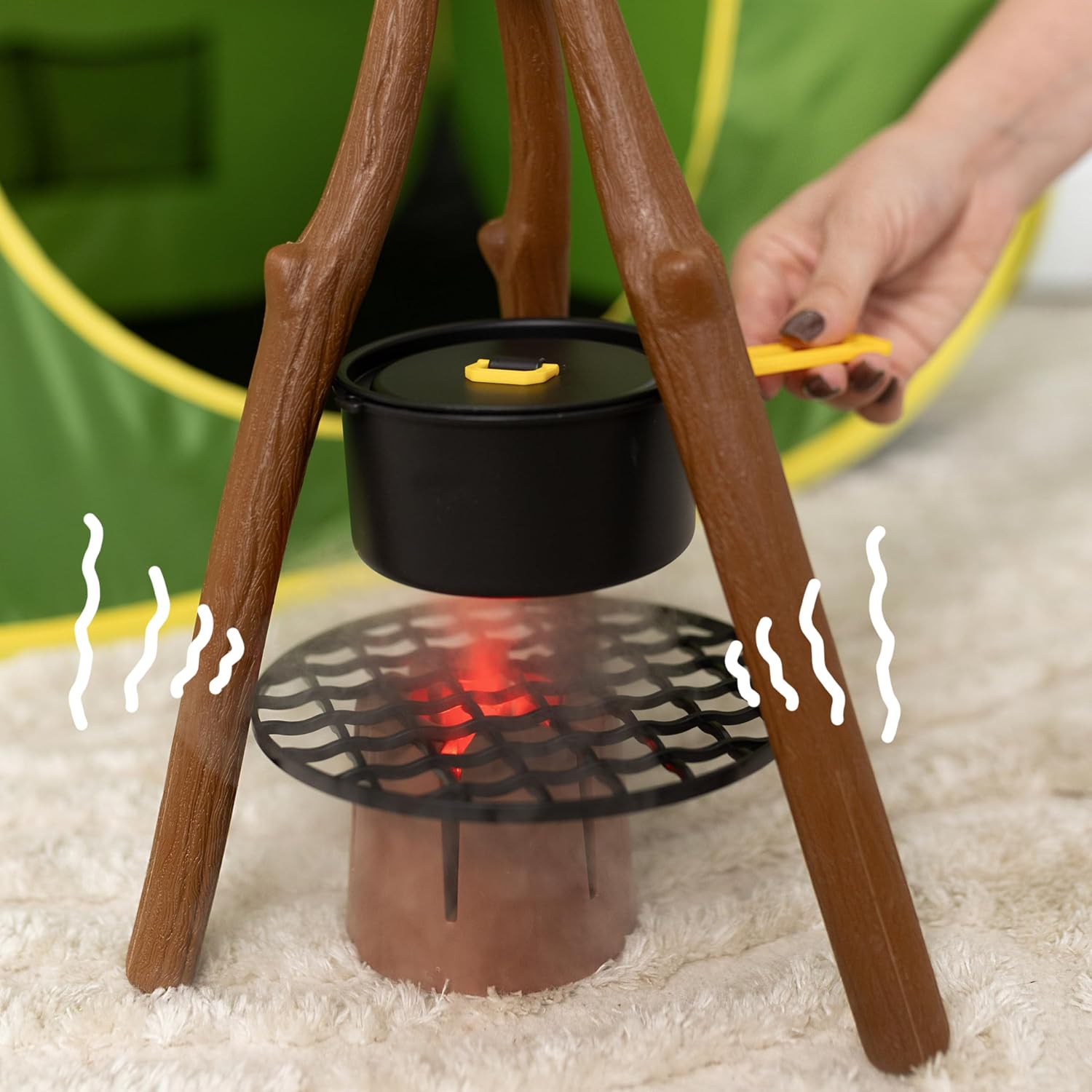 John Deere Pop-Up Camping Tent, 18 Piece Set