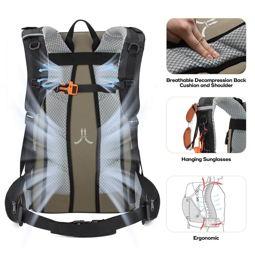 Waterproof Hiking Pack with Rain Cover