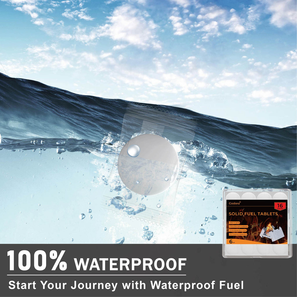 Godora Solid Fuel Tablets - Compact Size, High Energy, Safe and Reliable