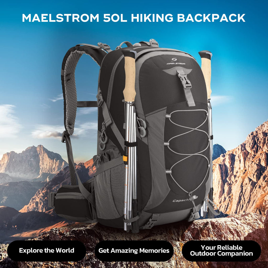 Waterproof Hiking Pack with Rain Cover