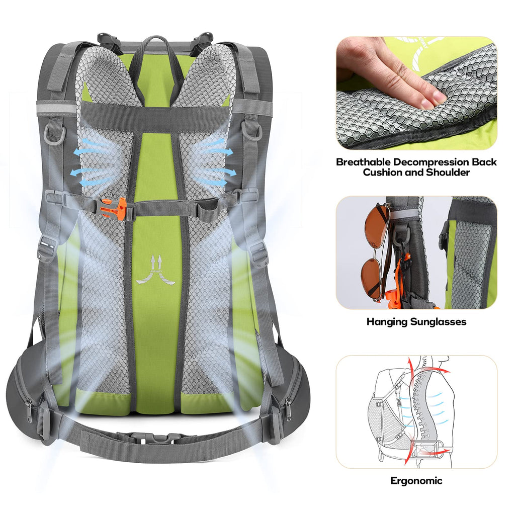 Waterproof Hiking Pack with Rain Cover